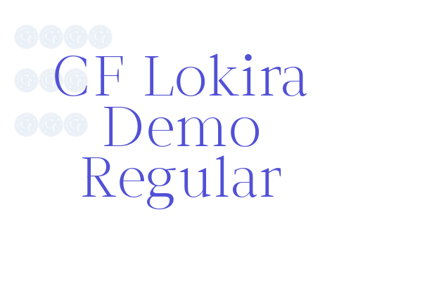 CF Lokira Demo Regular