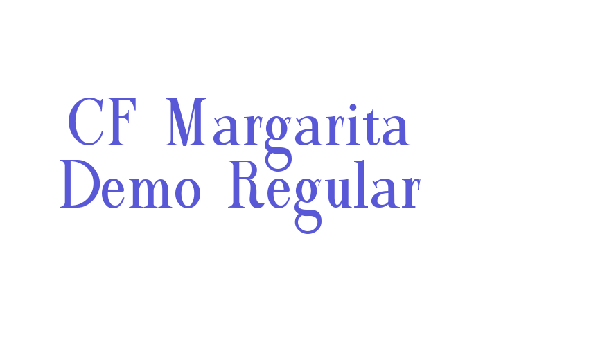 CF Margarita Demo Regular Font Download