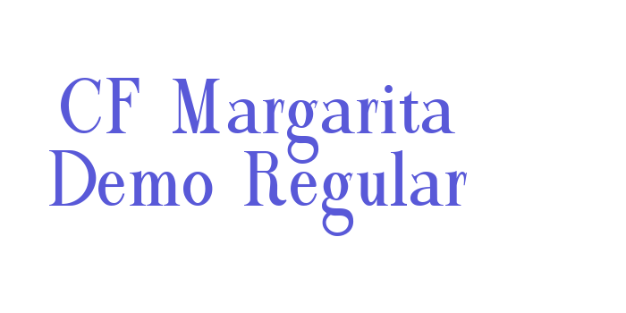 CF Margarita Demo Regular Font Download