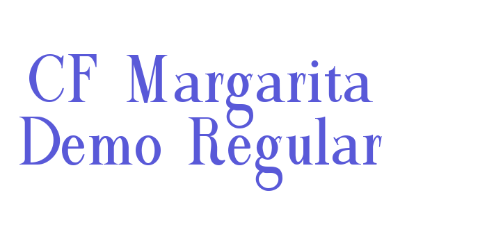 CF Margarita Demo Regular Font