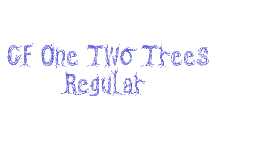 CF One Two Trees Regular Font