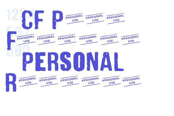 CF Punk Fashion PERSONAL Regular Font Download