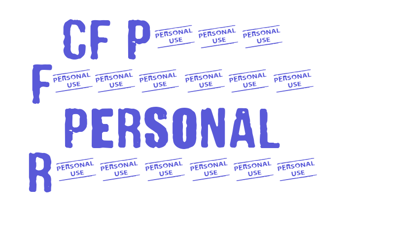 CF Punk Fashion PERSONAL Regular Font Download