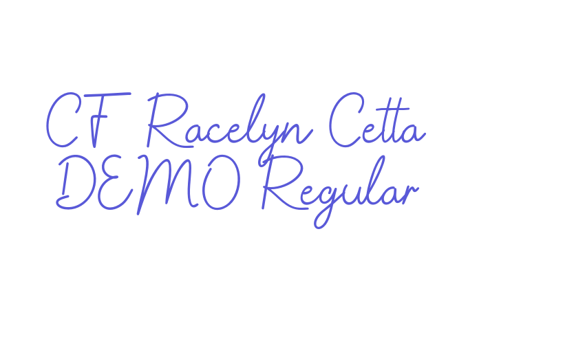 CF Racelyn Cetta DEMO Regular Font