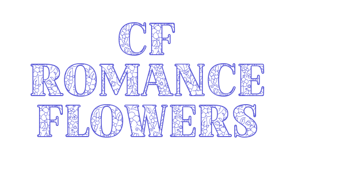 CF Romance Flowers Font Download