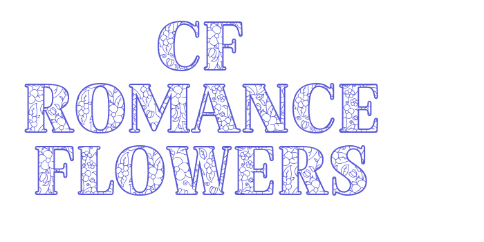 CF Romance Flowers Font