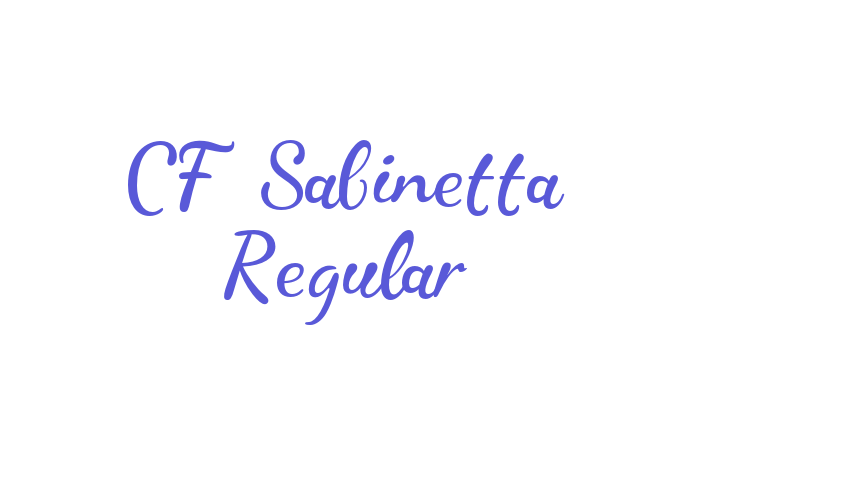 CF Sabinetta Regular Font