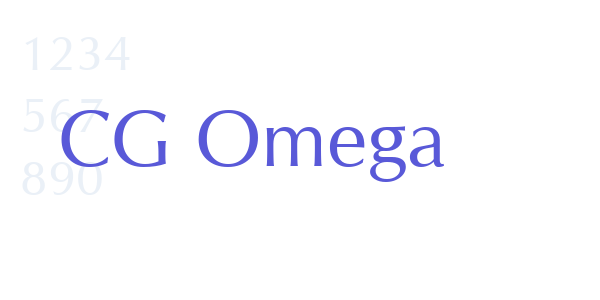 CG Omega font free