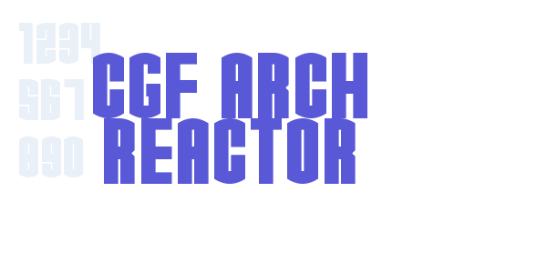 CGF Arch Reactor font