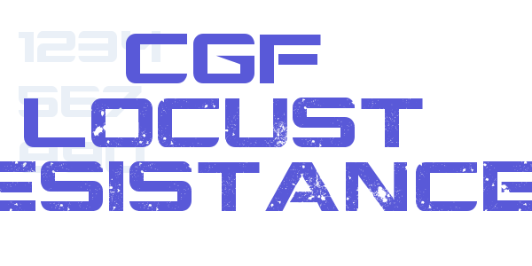 CGF Locust Resistance font free