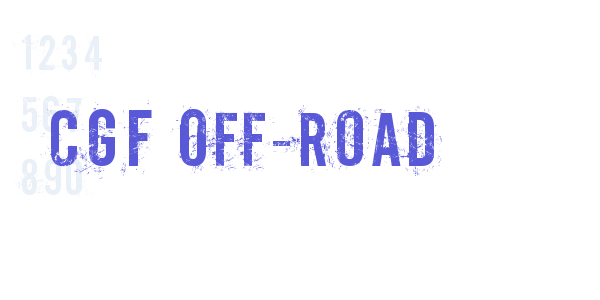 CGF Off-Road font