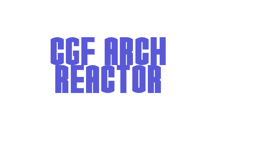 CGF Arch Reactor Font