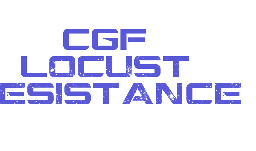 CGF Locust Resistance Font