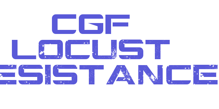 CGF Locust Resistance Font Download