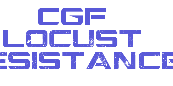 CGF Locust Resistance Font