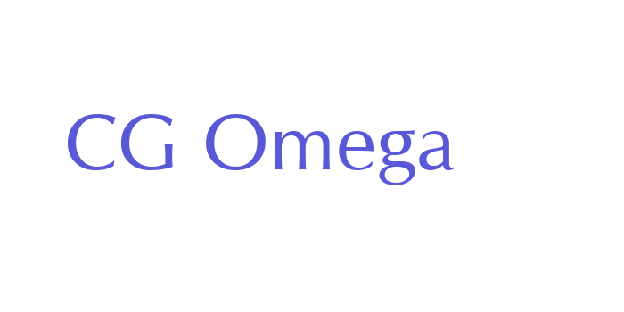 CG Omega Font Download