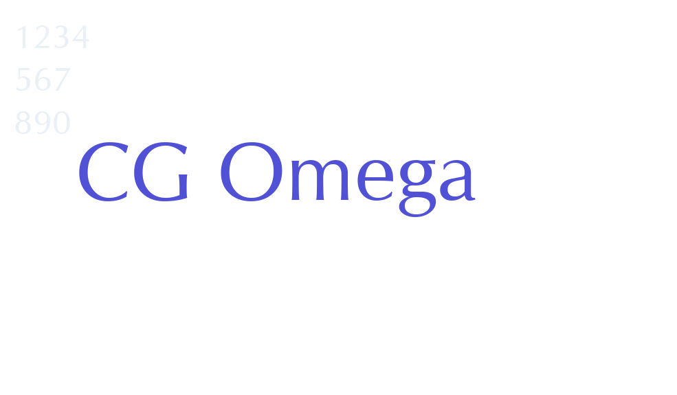 CG Omega-font-download