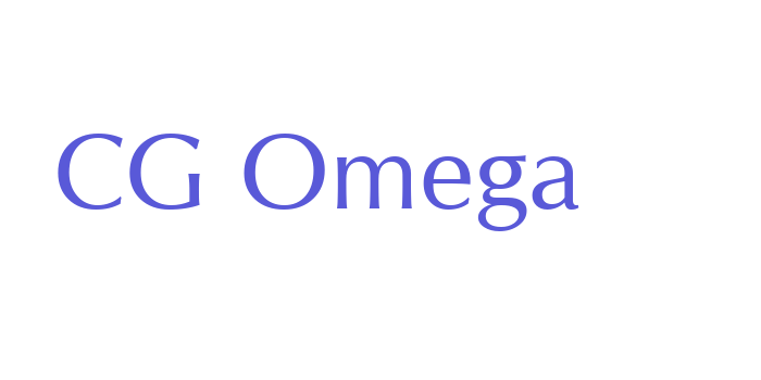 CG Omega Font