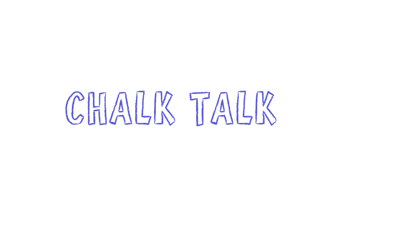 CHALK TALK Font