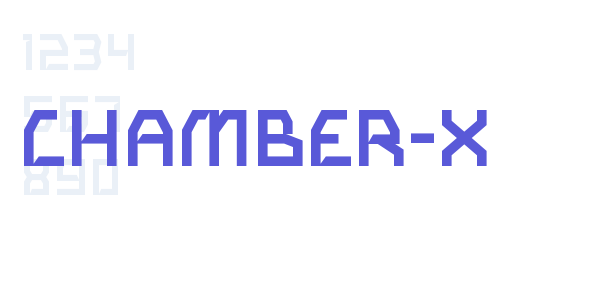 CHAMBER-X font free