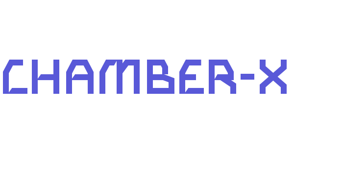 CHAMBER-X Font