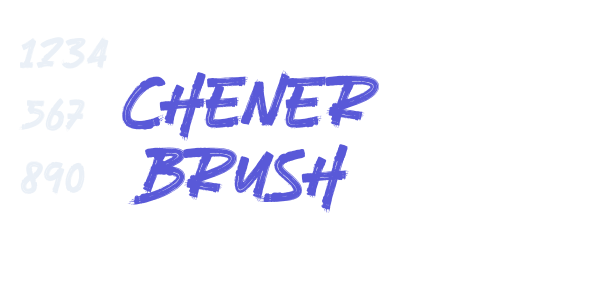 CHENER BRUSH font