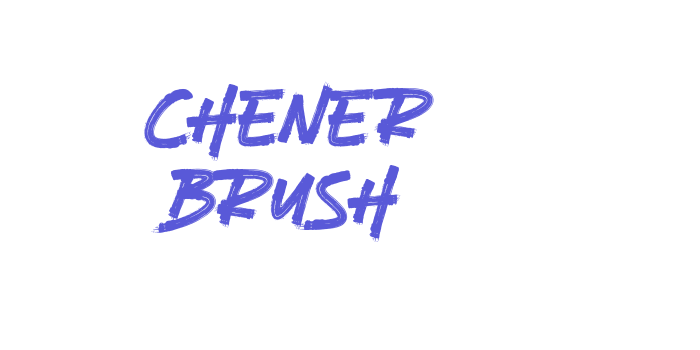 CHENER BRUSH Font Download