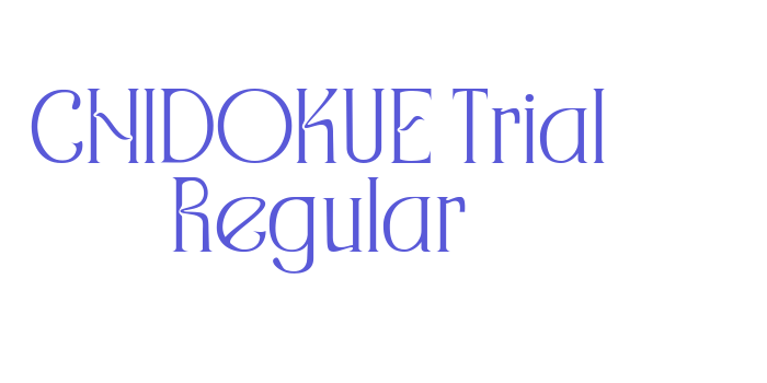 CHIDOKUE Trial Regular Font Download