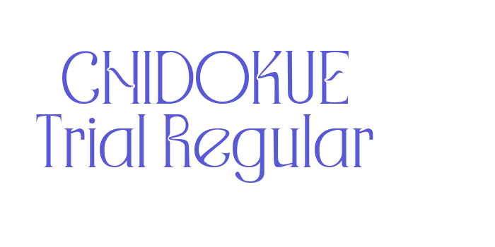 CHIDOKUE Trial Regular Font