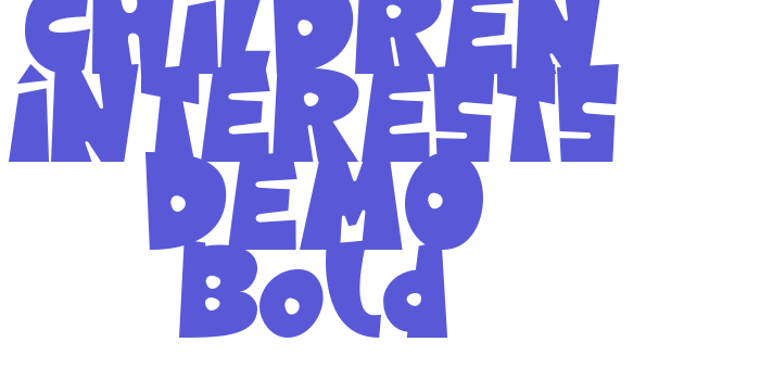 CHILDREN INTERESTS DEMO Bold Font Download