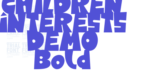 CHILDREN INTERESTS DEMO Bold-font-download