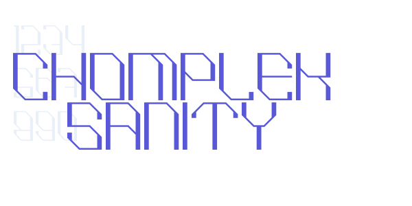 CHOMPLEK SANITY font free