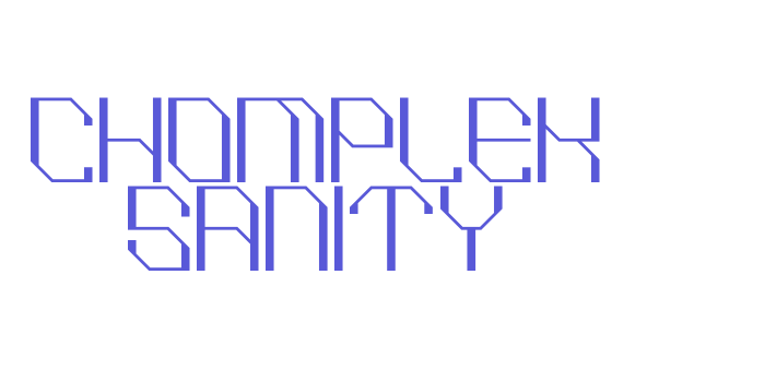 CHOMPLEK SANITY Font Download