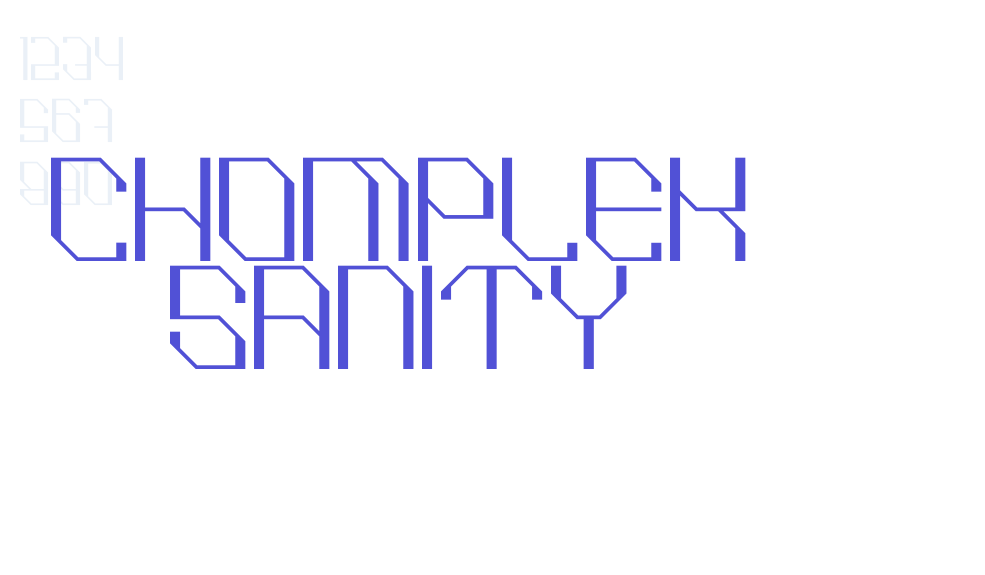 CHOMPLEK SANITY-font-download