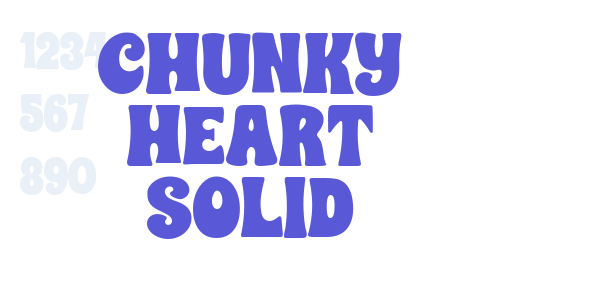 CHUNKY HEART SOLID font free