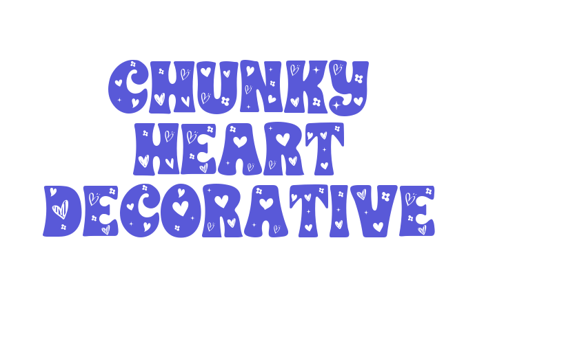 CHUNKY HEART DECORATIVE Font Download