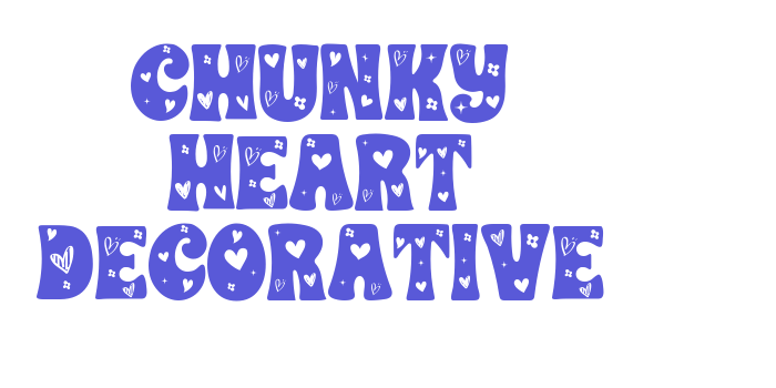 CHUNKY HEART DECORATIVE Font Download