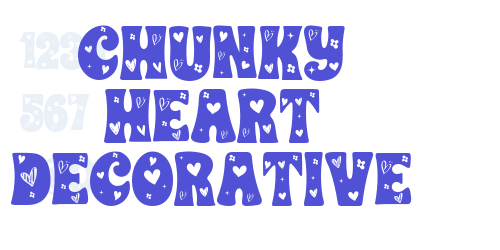 CHUNKY HEART DECORATIVE-font-download