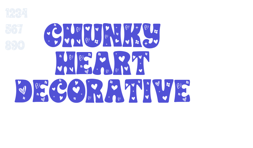 CHUNKY HEART DECORATIVE-font-download