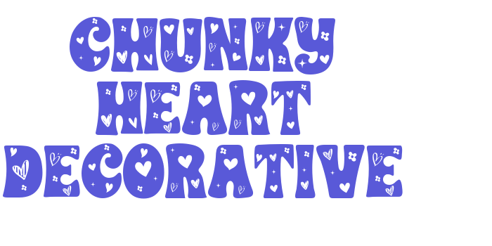 CHUNKY HEART DECORATIVE Font