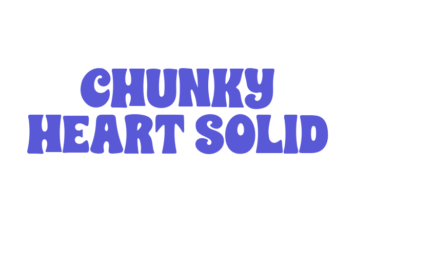 CHUNKY HEART SOLID Font Download