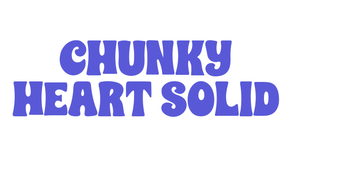 CHUNKY HEART SOLID Font Download