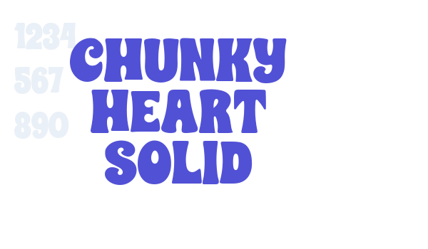 CHUNKY HEART SOLID font download