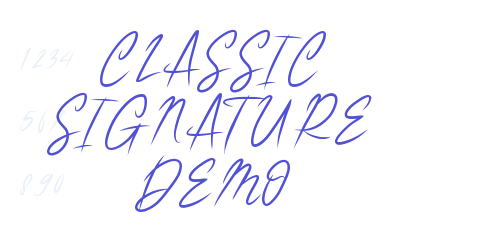 CLASSIC SIGNATURE DEMO-font-download