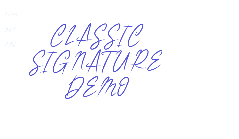 CLASSIC SIGNATURE DEMO-font-download