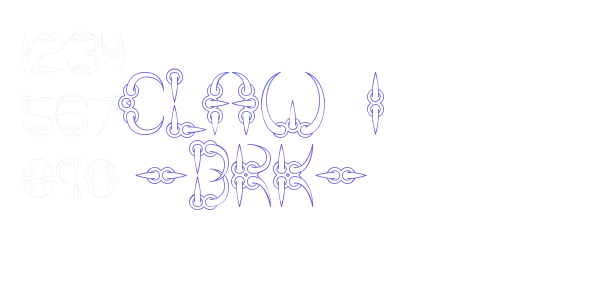 CLAW 1 -BRK- font free