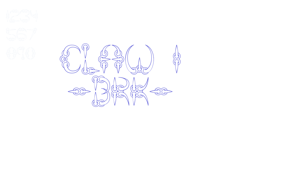 CLAW 1 -BRK--font-download