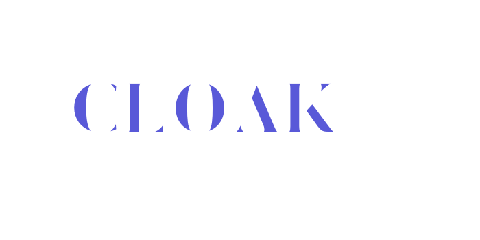 CLOAK Font