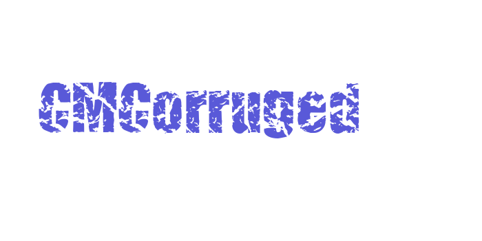 CMCorruged Font