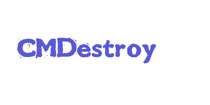 CMDestroy Font Download